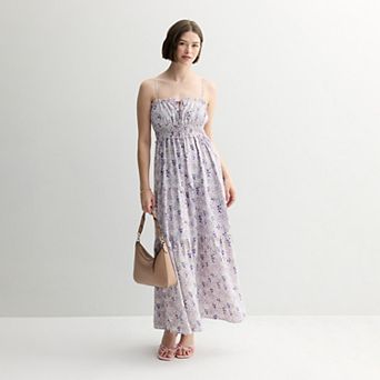 Juniors' Mary & Mo Airflow Tiered Maxi Dress