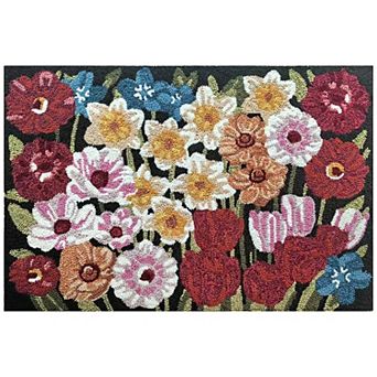 Liora Manne Frontporch Flower Patch Indoor / Outdoor Mat