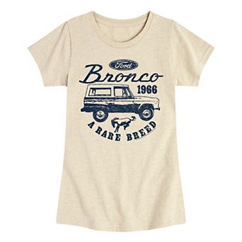 Girls Ford Vintage Bronco Rare Breed Short Sleeve Graphic Tee