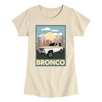 Girls Ford Bronco Desert Graphic Short Sleeve Graphic Tee