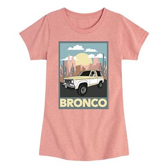 Girls Ford Bronco Desert Graphic Short Sleeve Graphic Tee