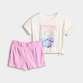 Baby & Toddler Girl Jumping Beans® Disney Short Sleeve Tee & Shorts Set