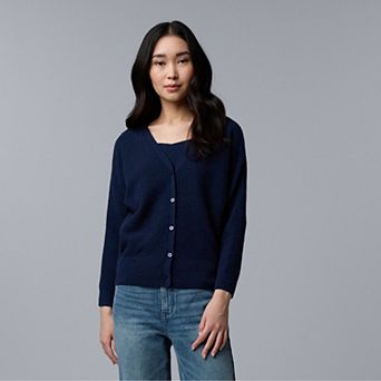 Women's Simply Vera Vera Wang Luxe Cashmere Blend Cardigan