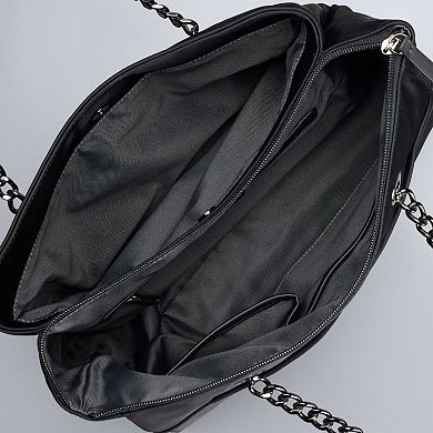 Simply Vera Vera Wang Maxima Nylon Chain Tote Bag