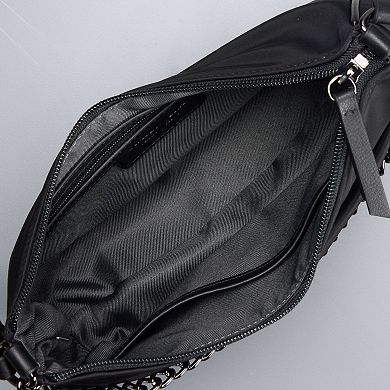 Simply Vera Vera Wang Via Nylon Chain Crossbody Bag