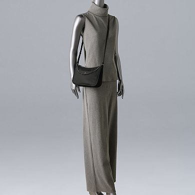 Simply Vera Vera Wang Via Nylon Chain Crossbody Bag