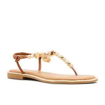 madden girl Sunset Women's Beaded Thong Sandals