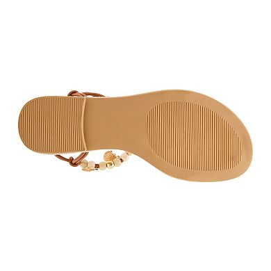 madden girl Sunset Women's Beaded Thong Sandals