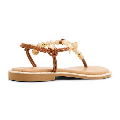 madden girl Sunset Women's Beaded Thong Sandals