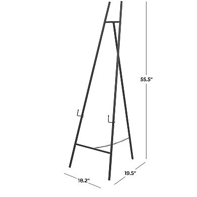 Stella & Eve Metal Tall Adjustable 3-Tier Display Easel Floor Decor