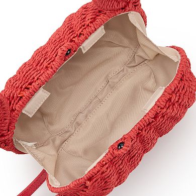 LC Lauren Conrad Crab Wicker Crossbody Bag