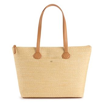 LC Lauren Conrad Summer Straw Tote Bag