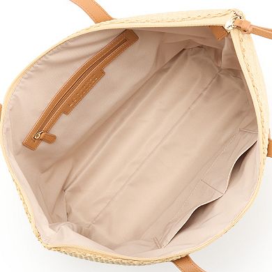 LC Lauren Conrad Summer Straw Tote Bag