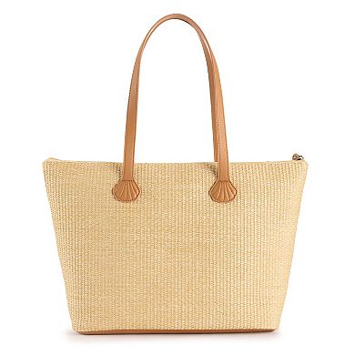 LC Lauren Conrad Summer Straw Tote Bag