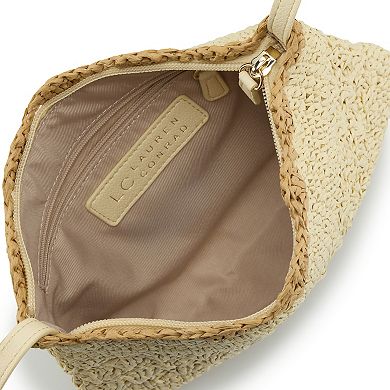 LC Lauren Conrad Seeley Scallop Edge Crochet Crossbody Bag