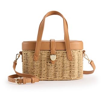 LC Lauren Conrad Tabitha Wicker Vanity Crossbody Bag