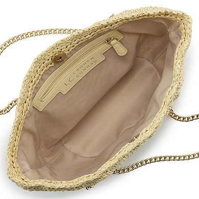 LC Lauren Conrad Sylvie 3D Flower Tote Bag