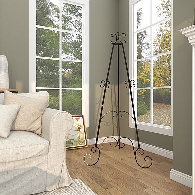 Stella & Eve Metal Adjustable 3-Tier Display Easel with Chain Support