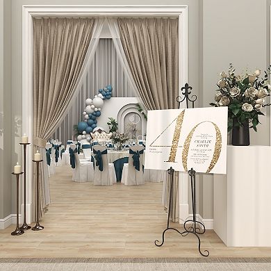 Stella & Eve Metal Extra Large Adjustable 3-Tier Display Easel Floor Decor