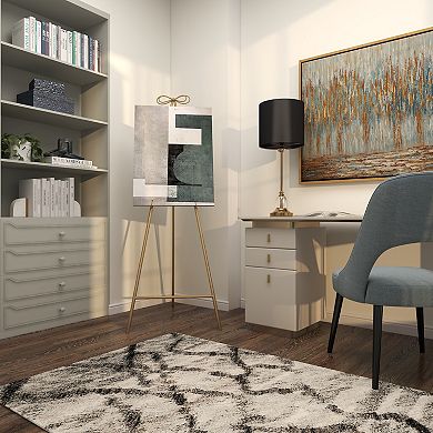 Stella & Eve Metal Adjustable 3-Tier Display Easel with Bow Top