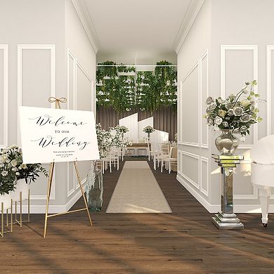 Stella & Eve Metal Adjustable 3-Tier Display Easel with Bow Top