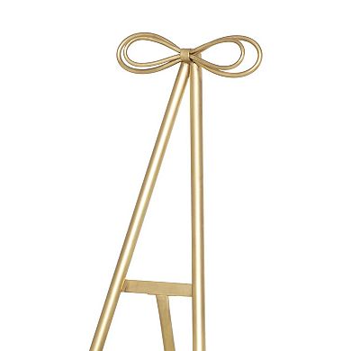 Stella & Eve Metal Adjustable 3-Tier Display Easel with Bow Top