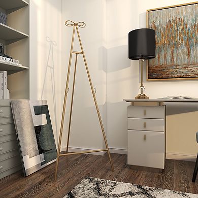 Stella & Eve Metal Adjustable 3-Tier Display Easel with Bow Top