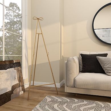 Stella & Eve Metal Adjustable 3-Tier Display Easel with Bow Top