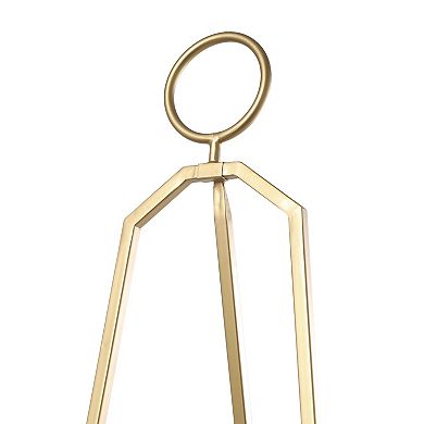 Stella & Eve Metal Adjustable 3-Tier Display Easel with Circular Ring Top