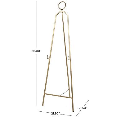 Stella & Eve Metal Adjustable 3-Tier Display Easel with Circular Ring Top