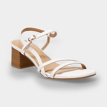 LC Lauren Conrad Emerald Women's Asymmetrical Strap Low Heel