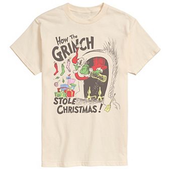 Big & Tall Dr. Seuss How The Grinch Stole Christmas Muted Graphic Tee