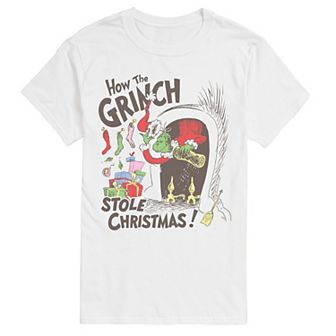 Big & Tall Dr. Seuss How The Grinch Stole Christmas Muted Graphic Tee