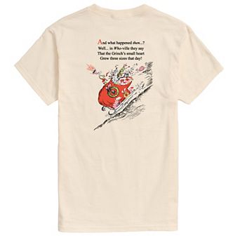 Big & Tall Dr. Seuss How The Grinch Stole Christmas Sleigh Graphic Tee