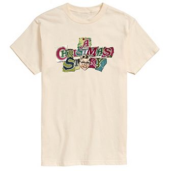 Big & Tall A Christmas Story Logo Collage Graphic Tee