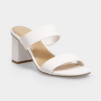 LC Lauren Conrad Rayelle Women's Block Heel Two Strap Sandals