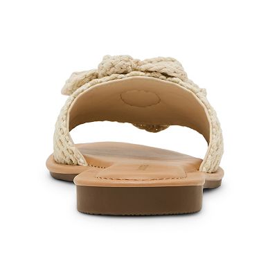 madden girl Lalani Women's Bow Accent Slide Sandals
