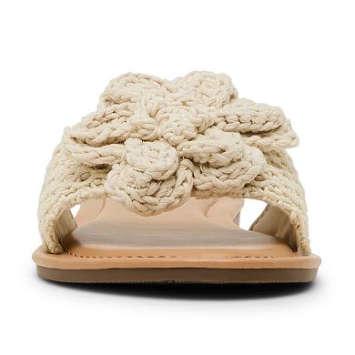 madden girl Lalani Women's Bow Accent Slide Sandals