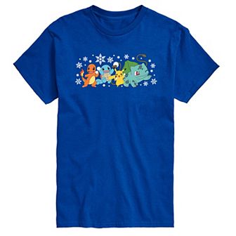 Big & Tall Pokémon Group Snowball Fight Graphic Tee