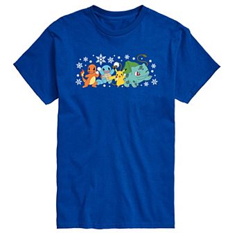 Big & Tall Pokémon Group Snowball Fight Graphic Tee