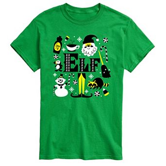 Big & Tall Elf Icons Graphic Tee