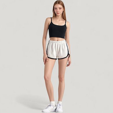 Women's Scoop Neck Spaghetti Strap Sports Bra with Smooth Finish