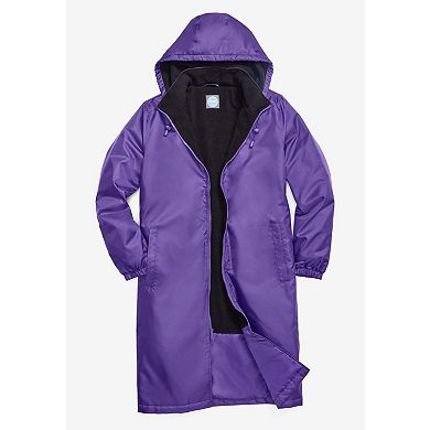 Woman Within Plus Size Mid-Length Raincoat