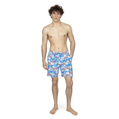 Men's Trinity Coast Coors Light Elastic Waist 7-Inch Swim Trunks