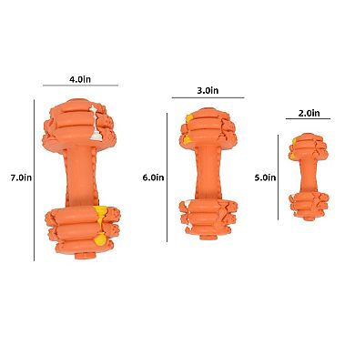 Dog Chew Toys for Aggressive Chewers Tough Durable Indestructible Dumbbell Toy for Large Medium Dogs