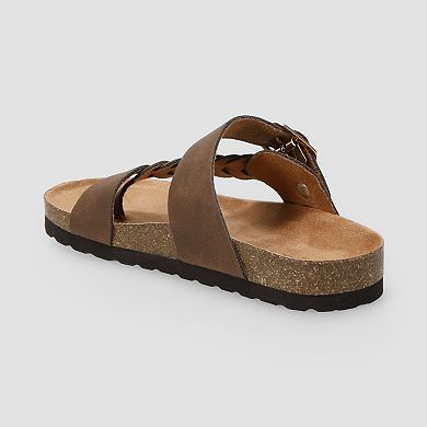 Sonoma Goods For Life® Little Kid Girls Tanzzia Braided Buckle Strap Sandals