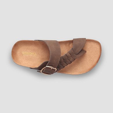 Sonoma Goods For Life® Little Kid Girls Tanzzia Braided Buckle Strap Sandals