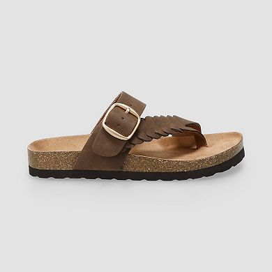 Sonoma Goods For Life® Little Kid Girls Tanzzia Braided Buckle Strap Sandals