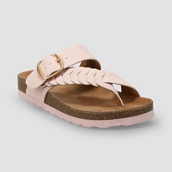 Sonoma Goods For Life® Little Kid Girls Tanzzia Braided Buckle Strap Sandals