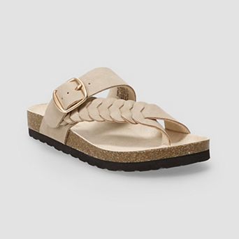 Sonoma Goods For Life® Little Kid Girls Tanzzia Braided Buckle Strap Sandals